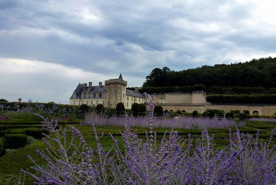 Le château de Villandry depuis ses jardins